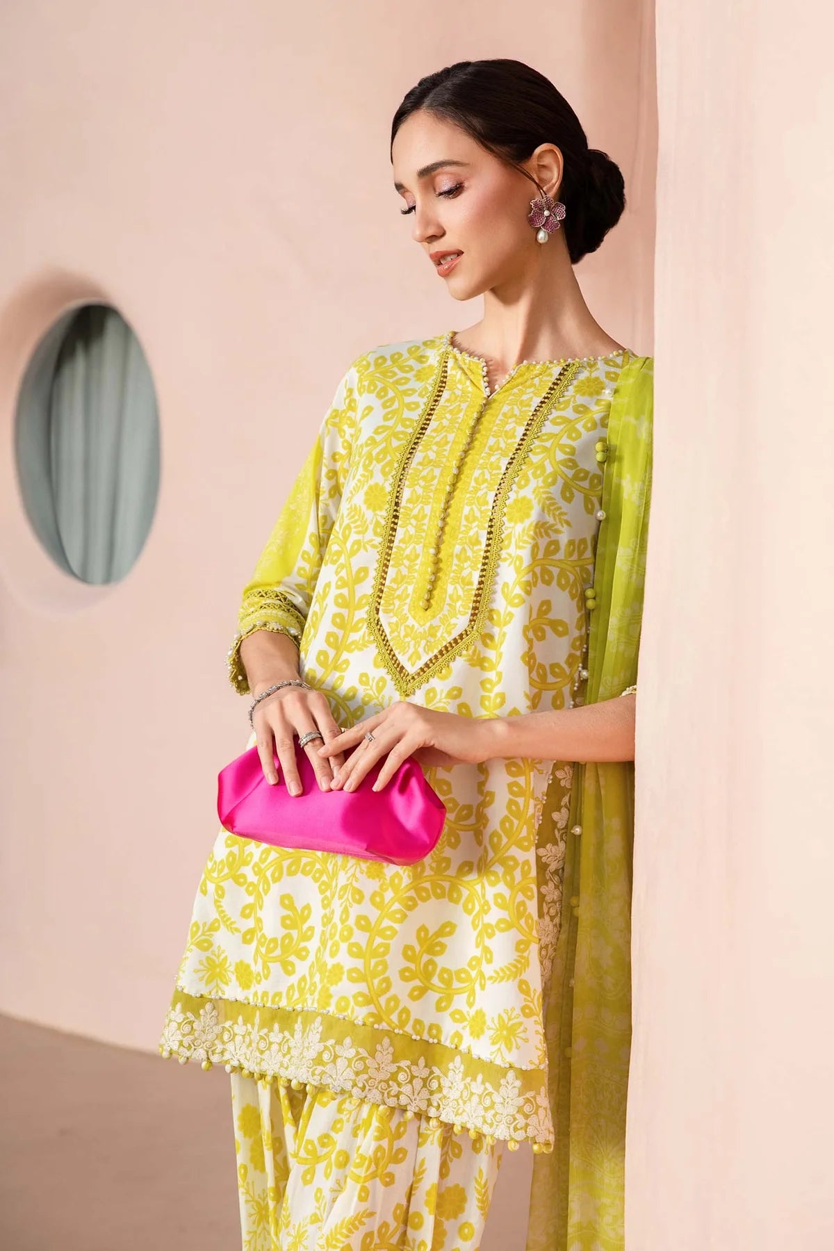 3 Piece Unstitched Printed Lawn Suit | MPT-2504-A - MARIA.B