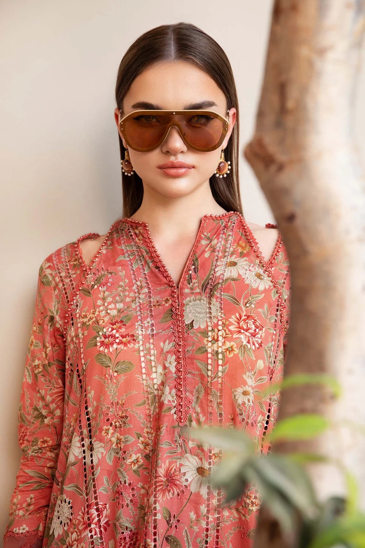 3 Piece Unstitched Printed Lawn Suit | MPT-2508-A - MARIA.B