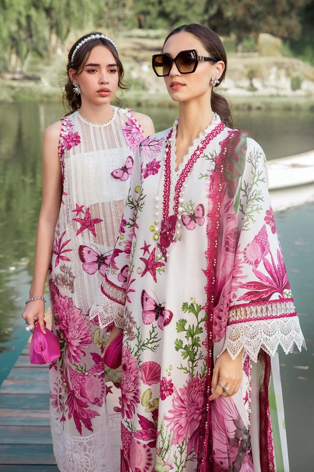 3 Piece Unstitched Printed Lawn Suit | MPT-2510-A - MARIA.B