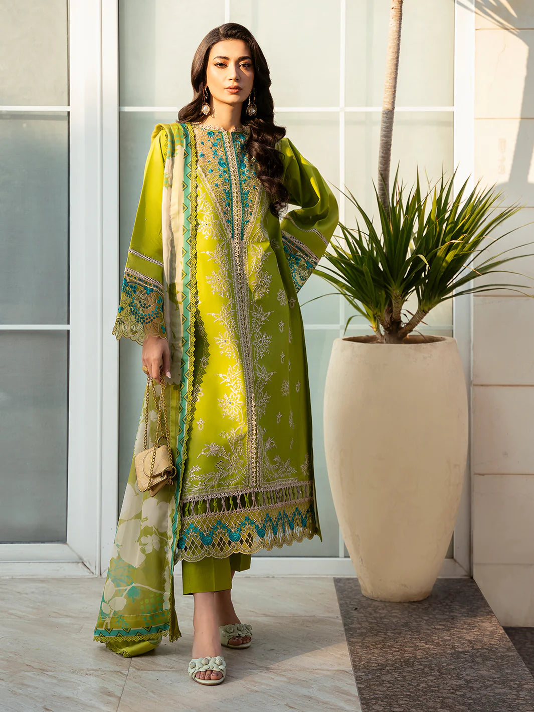 312 - B | 3 PC Lawn -  Binilyas