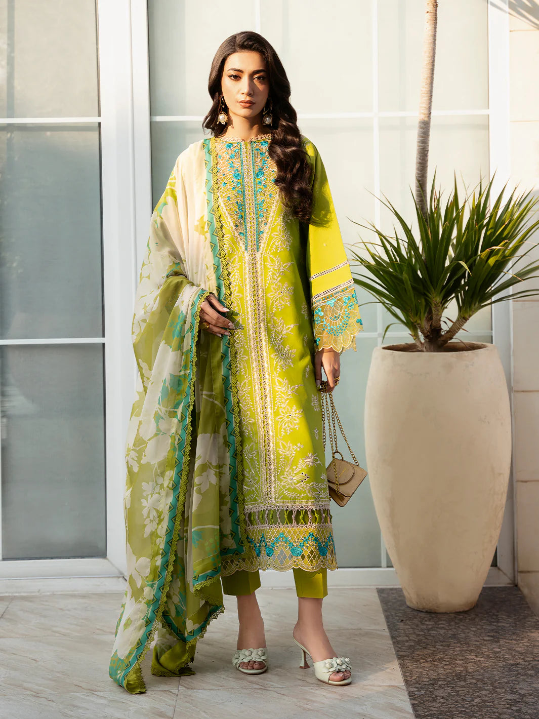 312 - B | 3 PC Lawn -  Binilyas