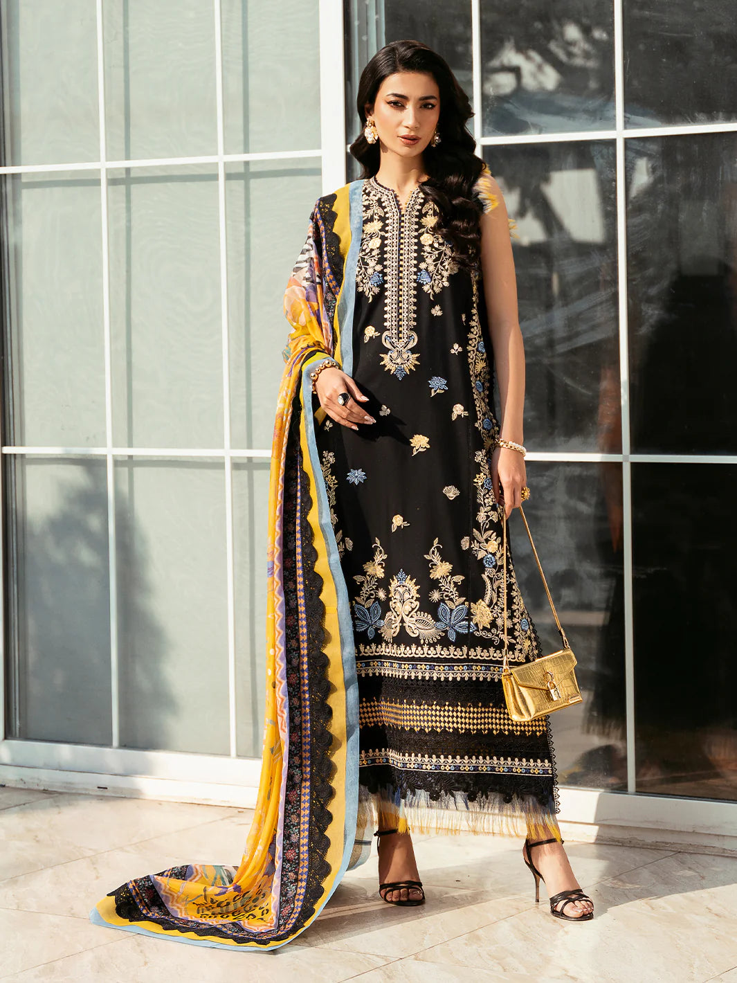 317 - A | 3 PC Lawn - Binilyas