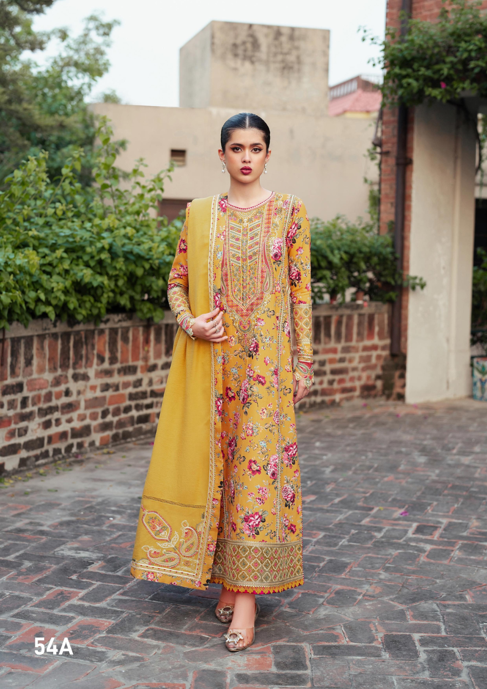 54 - A | 3 PC Khaddar Unstitched | Bin-Ilyas