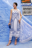 3 Piece Unstitched Embroidered Paper Cotton Suit | D-2510-A - MARIA.B