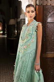 3 Piece Unstitched Embroidered Lawn Suit | D-2514-A - MARIA.B