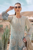 3 Piece Unstitched Embroidered Dobby Lawn Suit | D-2515-B - MARIA.B