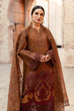 3 Piece Unstitched Embroidered Paper Cotton Suit | D-2501-B - MARIA.B