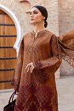 3 Piece Unstitched Embroidered Paper Cotton Suit | D-2501-B - MARIA.B