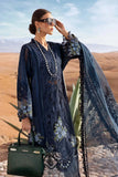 3 Piece Unstitched Embroidered Lawn Suit | D-2504-B - MARIA.B