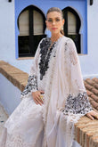 3 Piece Unstitched Embroidered Paper Cotton Suit | D-2505-A - MARIA.B