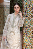 3 Piece Unstitched Embroidered Organza Suit | D-2506-A - MARIA.B