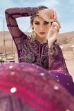 3 Piece Unstitched Embroidered Net Suit | D-2507-B - MARIA.B