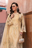 3 Piece Unstitched Embroidered Organza Suit | D-2509-A - MARIA.B