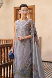 3 Piece Unstitched Embroidered Organza Suit | D-2509-B - MARIA.B