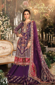 3 Piece Unstitched Embroidered Raw Silk Suit | BD-2903 | Maira B