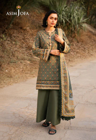 AJUUB-15 Printed Lawn 3 Pcs | ASIM JOFA