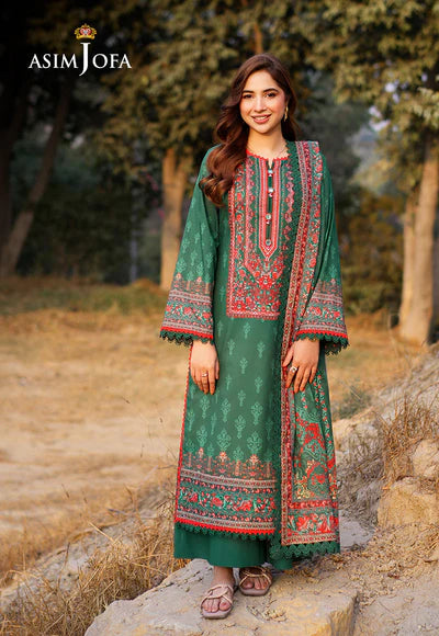 AJUUB-11 Printed Lawn 3 Pcs | ASIM JOFA