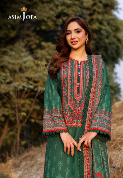 AJUUB-11 Printed Lawn 3 Pcs | ASIM JOFA