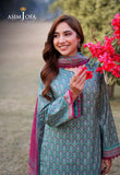 AJUUB-17 Printed Lawn 3 Pcs | ASIM JOFA