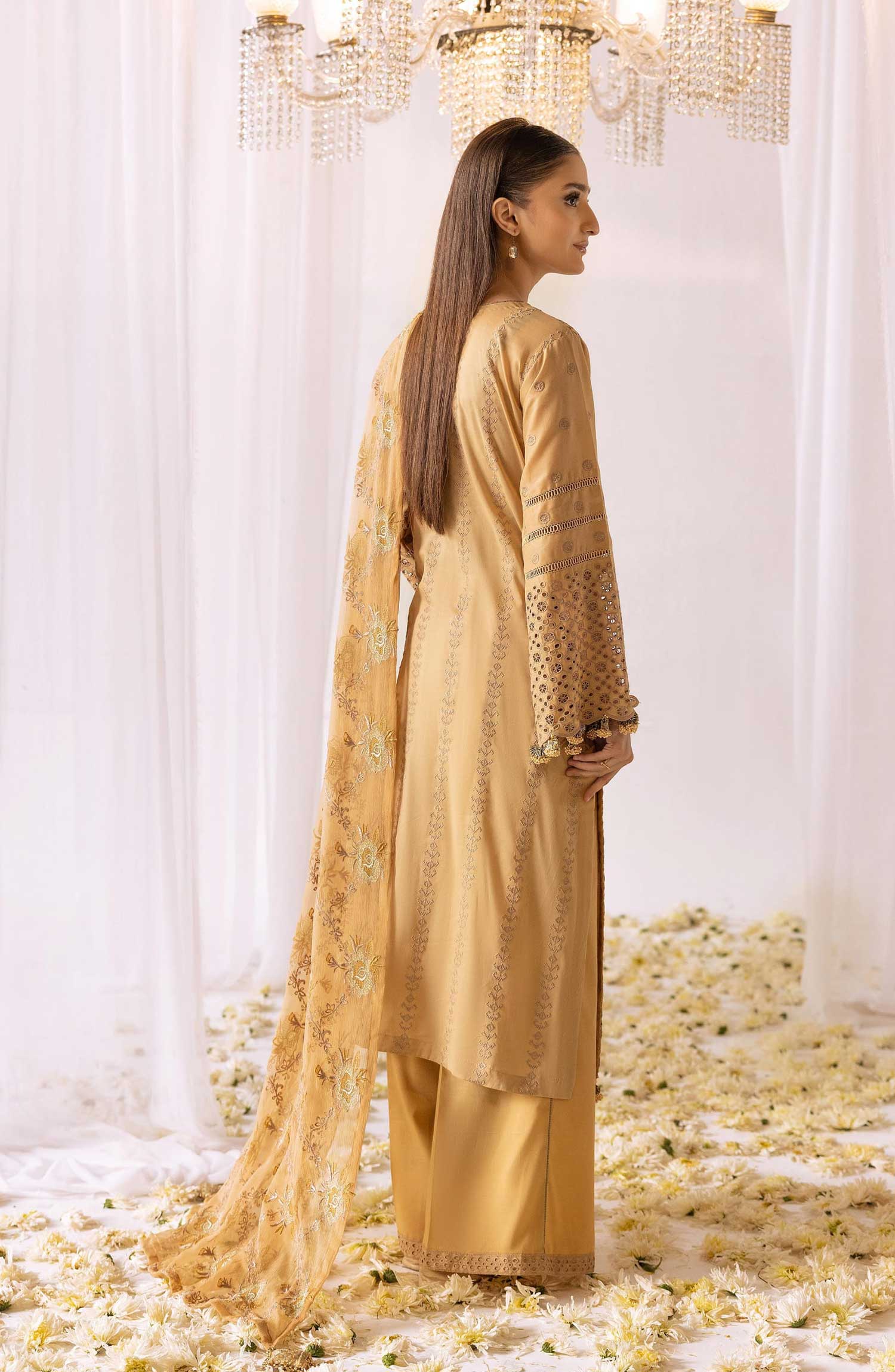 Mahees Saliqa Chikankari Lawn Embroidered Collection By Riaz Arts D-05