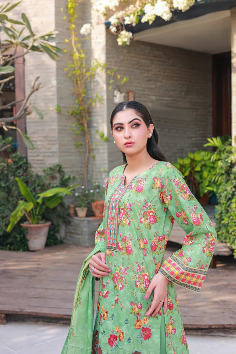 LaserKari Lawn Embroidered - D2 - DOR