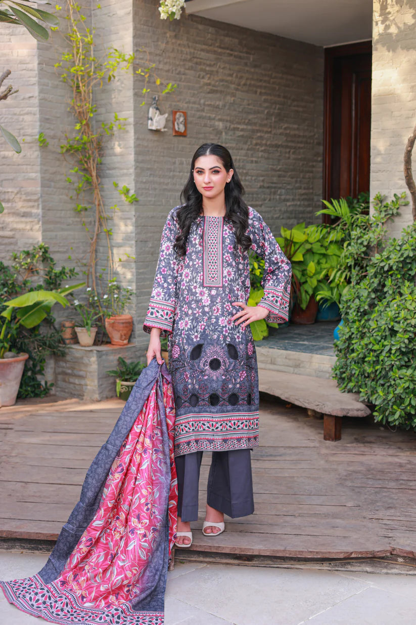 LaserKari Lawn Embroidered - D4 - DOR