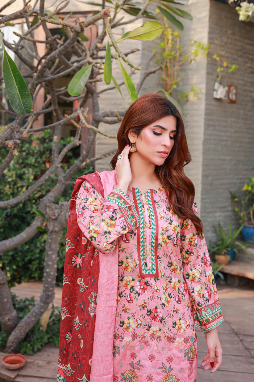 LaserKari Lawn Embroidered - D3 - DOR