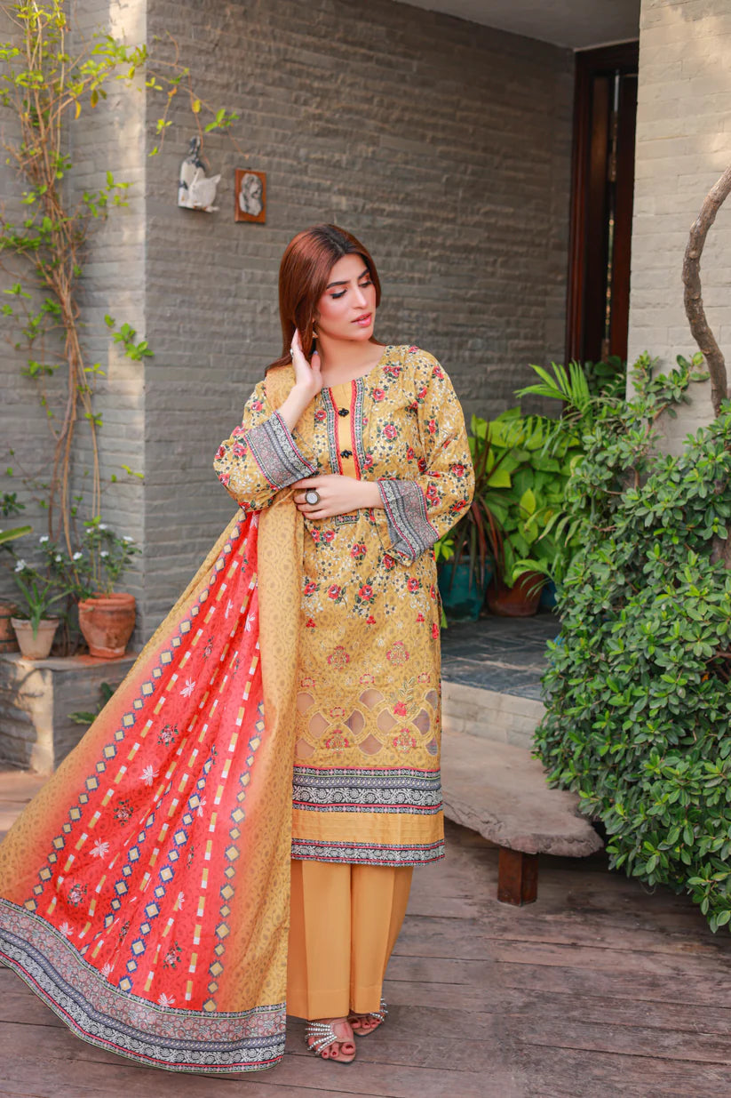 LaserKari Lawn Embroidered - D5 - DOR