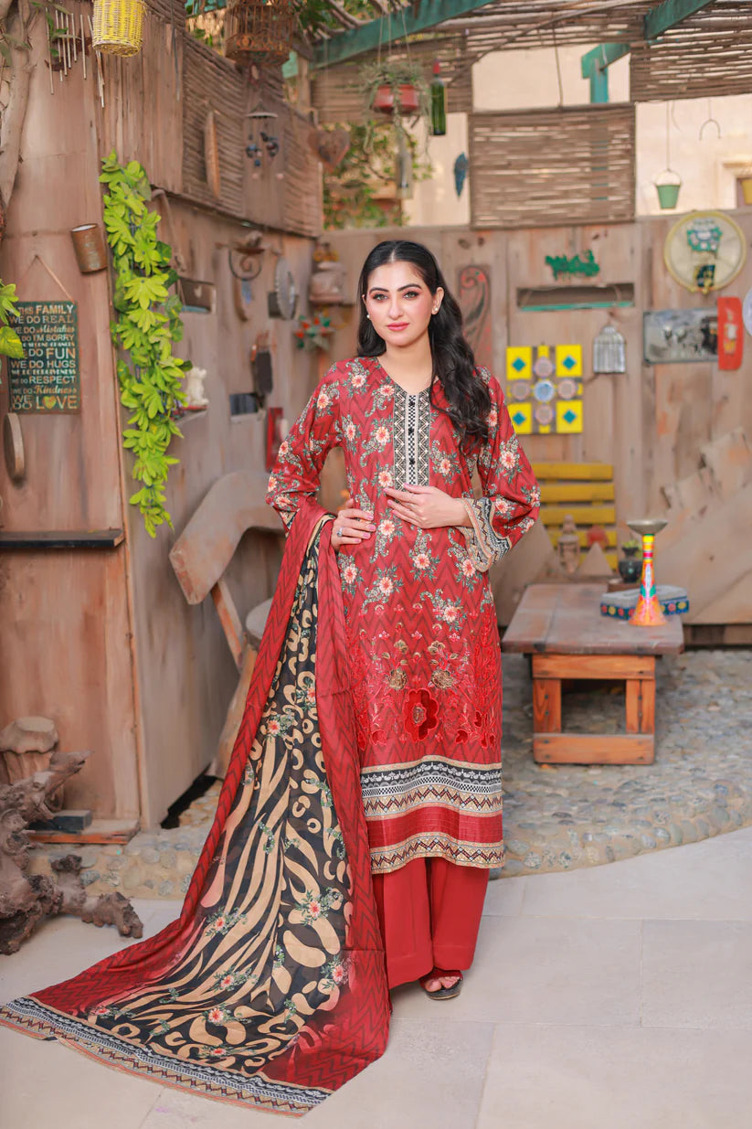 LaserKari Lawn Embroidered - D9 - DOR