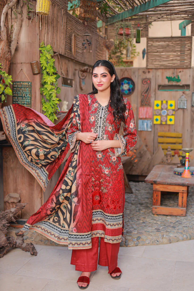 LaserKari Lawn Embroidered - D9 - DOR