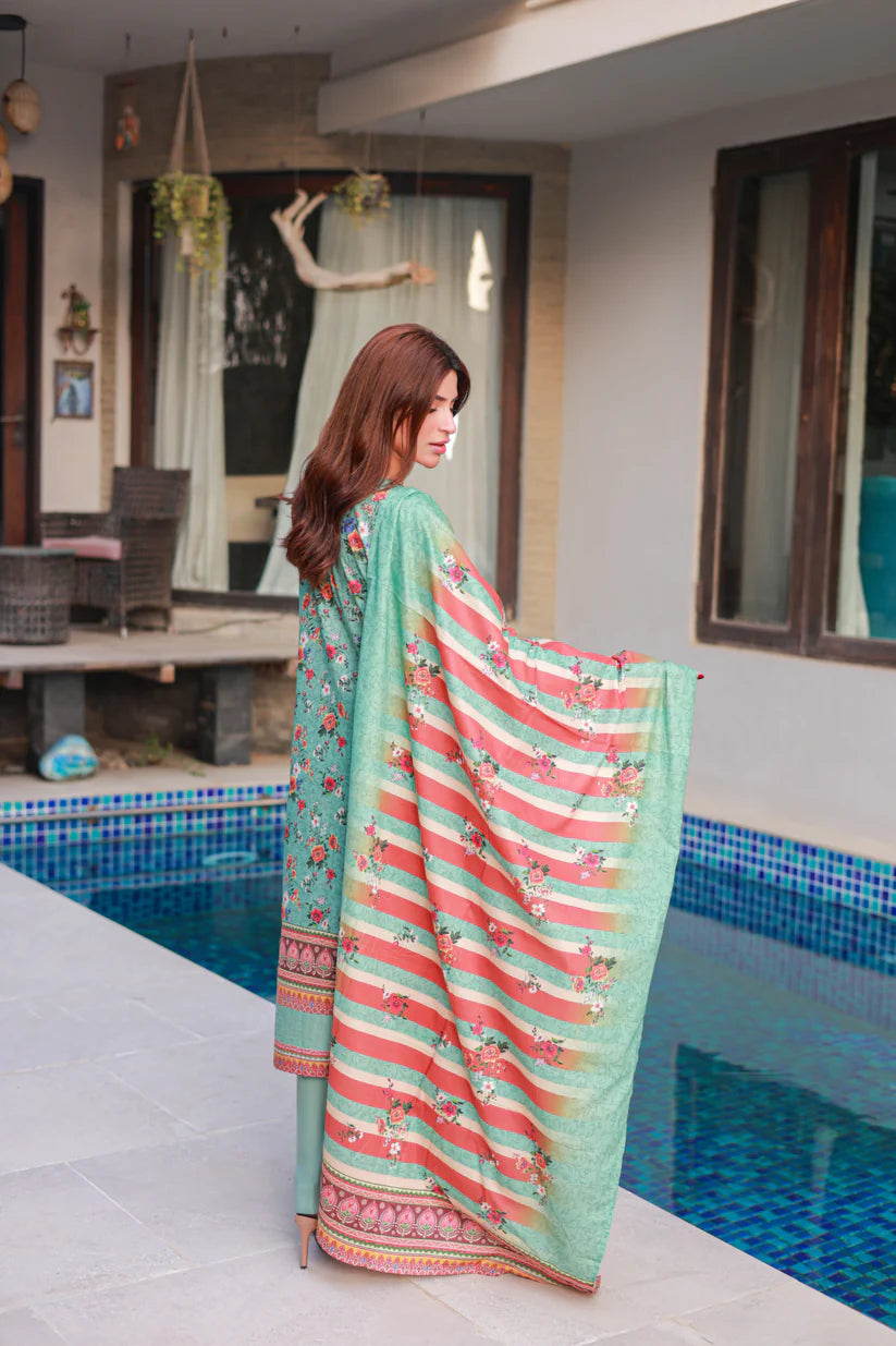 LaserKari Lawn Embroidered - D10 - DOR