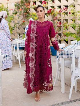 MS-03 | 3 PC Luxury Lawn- Parishay