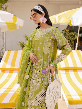 MS-04 | 3 PC Luxury Lawn- Parishay