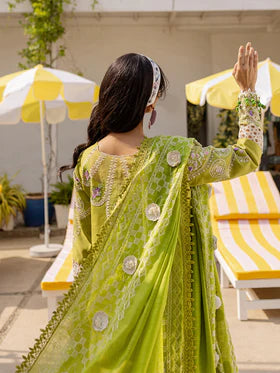 MS-04 | 3 PC Luxury Lawn- Parishay