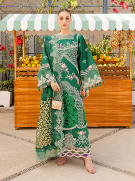 MS-09 | 3 PC Luxury Lawn- Parishay