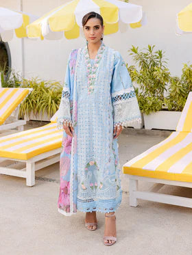 MS-10 | 3 PC Luxury Lawn- Parishay