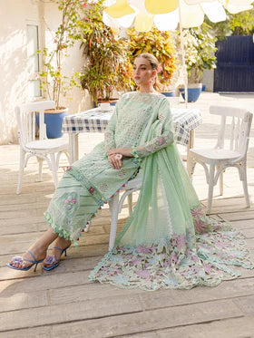 MS-12 | 3 PC Luxury Lawn- Parishay