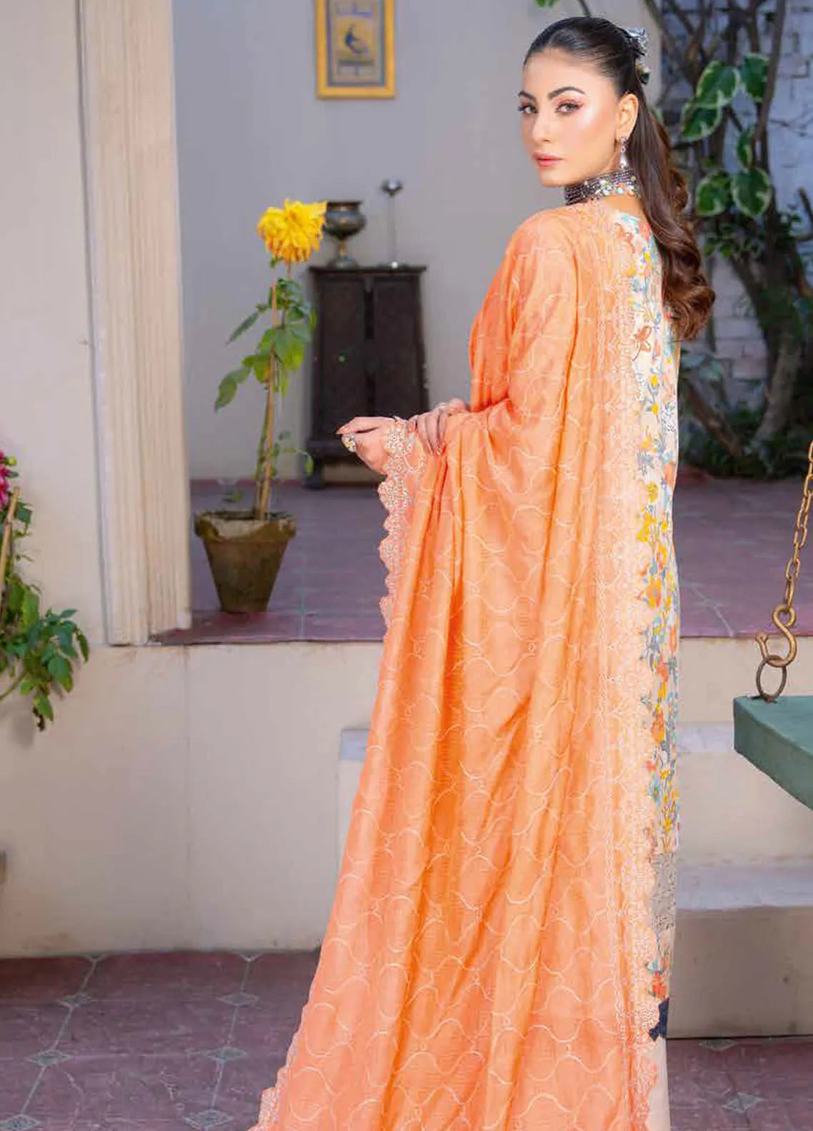 Riaz Arts Embroidered Lawn Suits Unstitched 3 Piece RA25LK 2002 - Summer Collection