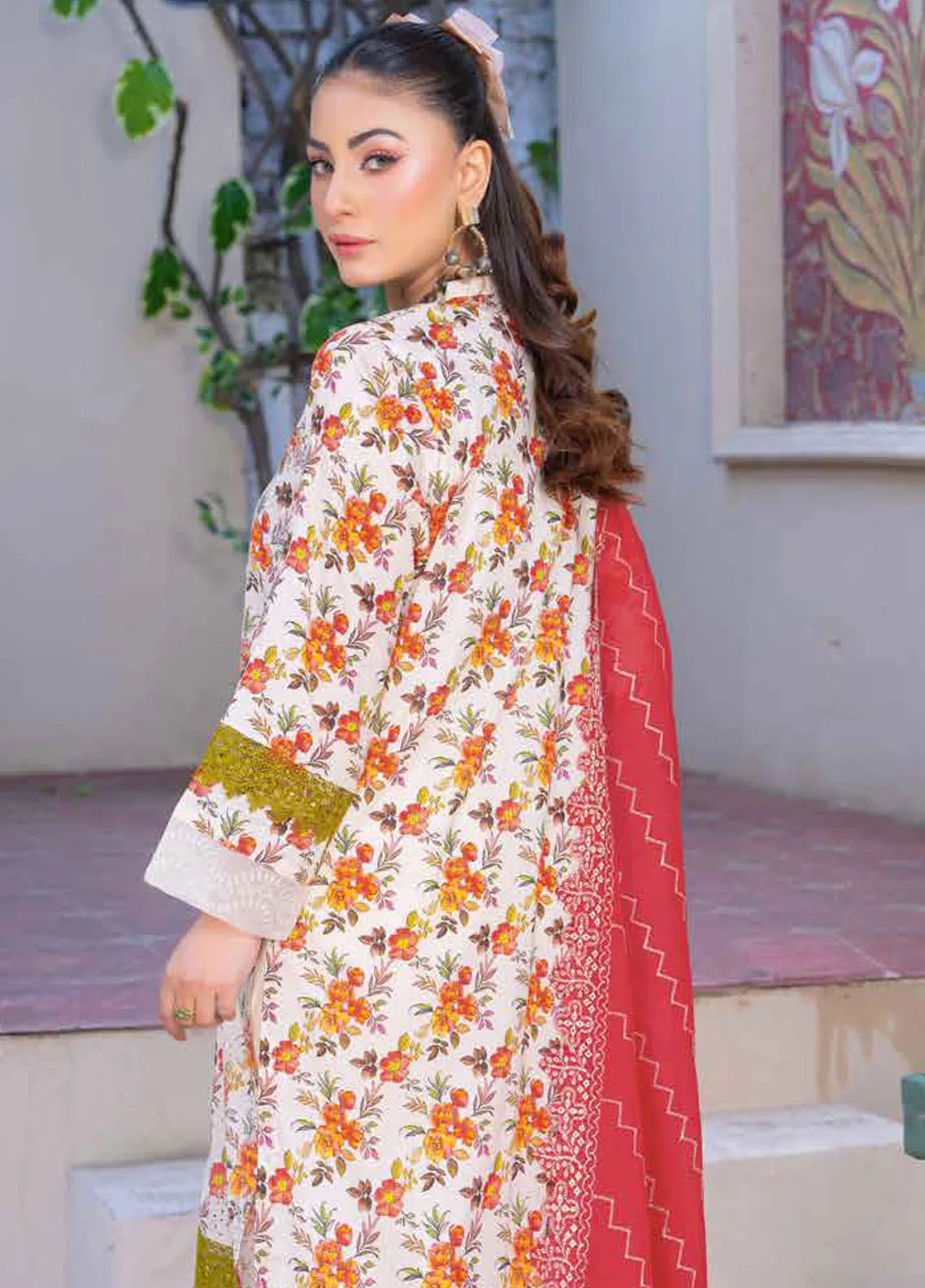 Riaz Arts Embroidered Lawn Suits Unstitched 3 Piece RA25LK 2007 - Summer Collection